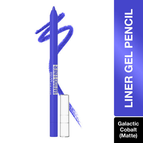 Buy Maybelline New York Tattoo Liner Gel Pencil, Sharpenable Eyeliner, Waterproof Eyeliner, 36H Wear, Galactic Cobalt, Matte Finish, 1.2 gm-Purplle