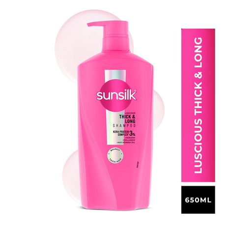 Buy Sunsilk Luscious Thick & Long Shampoo 650 ml-Purplle