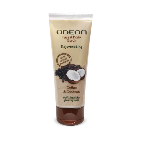 Buy Odeon Rejuvenating Coffee & Coconut Face and Body Scrub I Gentle Exfoliating Scrub for Tan Removal I Removes Dirt and Dead Skin - 100 ml-Purplle