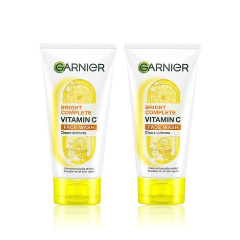 Buy Garnier Skin Naturals Bright Complete Vitamin C Face Wash - For Brighter & Glowing Skin - Daily Cleanser Suitable For all Skin Types (150 gm)- Pack of 2-Purplle