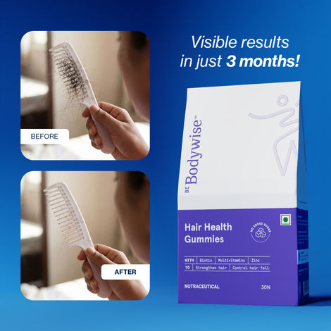 Buy Be Bodywise Biotin Hair 30mcg Gummies - 111 gm, 30N-Purplle