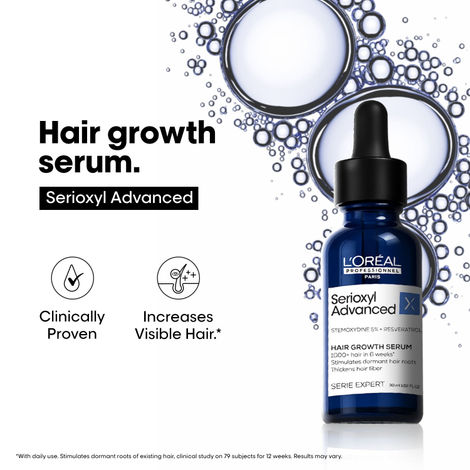Buy L'Oreal Professionnel Serioxyl Advanced Density Activator, Leave-In Serum for Hair Growth, 30 ml-Purplle
