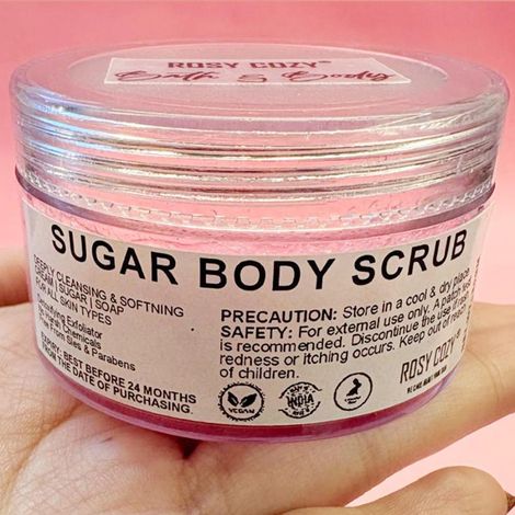 Buy Rosy Cozy Exfoliating Body Scrub Bubble Gum Flavour | Deeply Nourishing |Moisturises & Brightens Skin | Sulphate Free | No Paraben 50 gm-Purplle