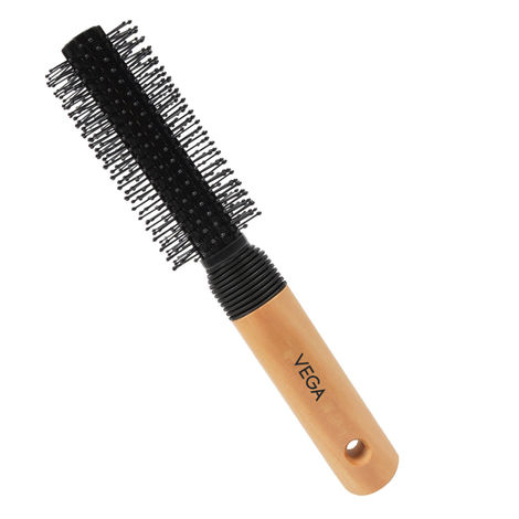 Buy Vega Round Hair Brush (India's No.1* Hair Brush Brand) for Adding Curls, Volume & Waves in Hair| Men and Women| All Hair Types (E8-RB) - 1 pc-Purplle