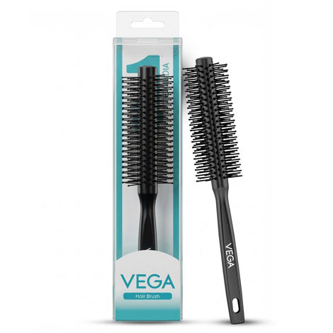 Buy VEGA Round Hair Brush for Blow Dry Styling, Hair Volumizer Brush for Men & Women, Adding Curl, Wave & Smoothening Comb, Professional Roller Brush for Salon Style (India's No.1* Hair Brush Brand, R3-RB) 1 pc-Purplle