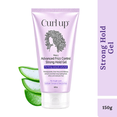 Buy Curl Up Advanced Frizz Control Strong Hold Gel - 150 gm-Purplle