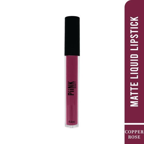 Buy Piink Beauty Stay Put Liquid Lipstick | LL-10 Copper Rose 4 ml-Purplle