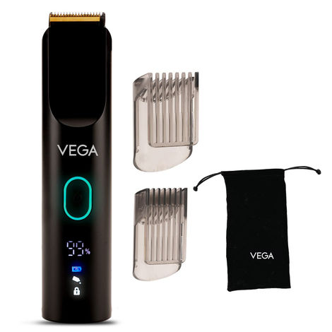 Buy Vega SmartOne S1 Beard Trimmer for Men with AI SmartTrim Technology Titanium Blade, Digital Display, 120 mins Runtime, IPX7 Waterproof & 40 Length Settings, 3 Unique Speed Mode Black (VHTH-30) | Gift for men 1 pc-Purplle