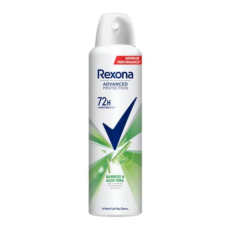 Buy Rexona Deodorant For Women, Bamboo & Aloe Vera, Antiperspirant Body Spray With MotionSense Technology, 72H Odour Protection, Alcohol Free, 200 ml-Purplle