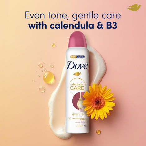 Dove Advanced Care Even Tone Deodorant Spray with Calendula and Vitamin B3 150 ml