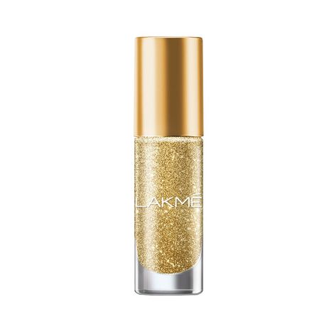 Buy Lakme Glitterati Collection Nail Paint Golden Glow 6 ml-Purplle