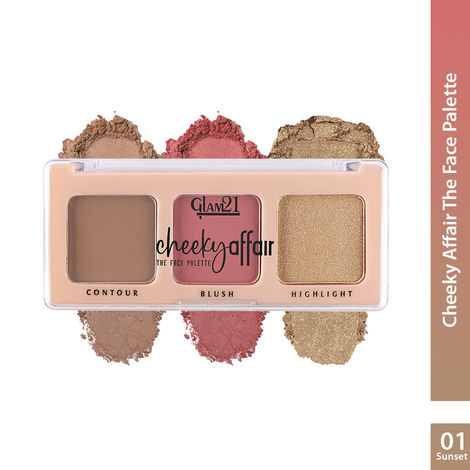 Buy Glam 21 Cheeky Affair The Face Palette - Sunset (8.6 gm)-Purplle