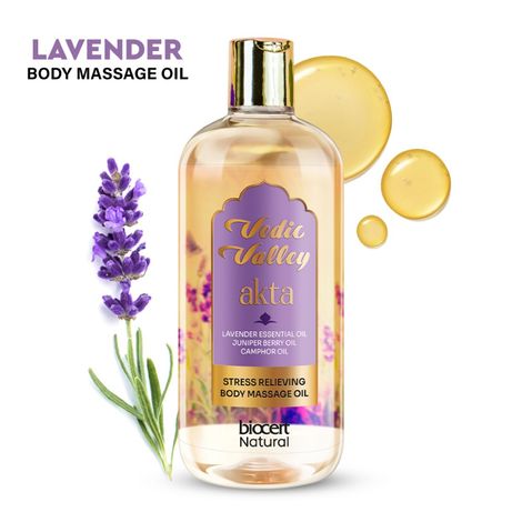 Buy Vedic Valley Akta Stress Relieving Body Massage Oil 300 ml-Purplle