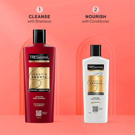 Buy TRESemme Keratin Smooth Combo (Shampoo (340 ml) + Conditioner (190 ml)) Combo of 2-Purplle