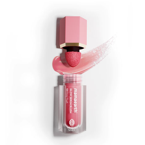 Buy Mamaearth Glow Serum Blush with Vitamin C & Rose Extract - 5 ml - Rosy Flush Serum Formula | Long-lasting | Blendable, Water-like Texture-Purplle