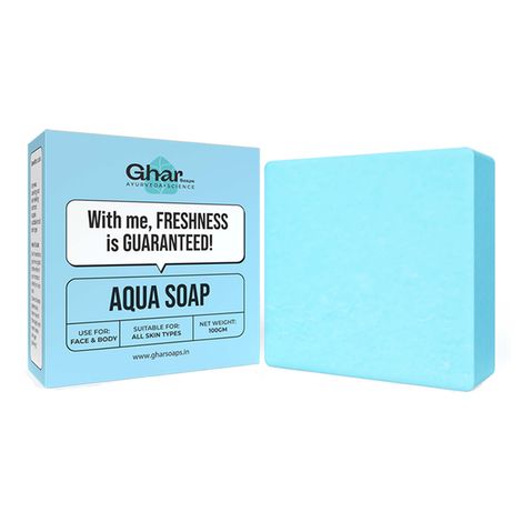 Buy GHAR SOAPS aqua soaps (100 gm)-Purplle
