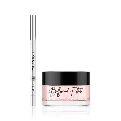 Buy RENEE Bollywood Filter 15 gm + Renee Midnight Kohl Pencil Darkest black One-Swipe-Application with rich color Payoff Smudgeproof and waterproof Enriched with Vitamin E Olive Oil and Castor Oil 1.5 gm Combo of 2-Purplle