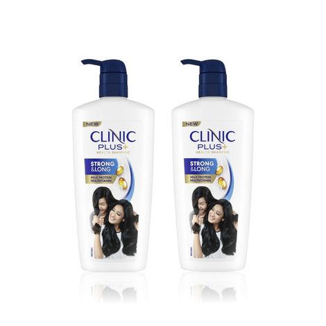 Buy Clinic Plus Strong & Long Health Shampoo (650 ml) pack of 2-Purplle