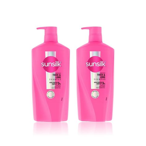 Buy Sunsilk Luscious Thick & Long Shampoo (650 ml ) pack of 2-Purplle