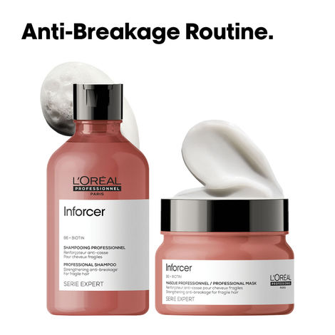 Buy L'Oreal Professionnel Serie Expert Inforcer Shampoo + Mask| For reduced hair breakage |With Vitamin B6 & Biotin (300 ml + 250 gm) Haircare kit Combo of 2-Purplle