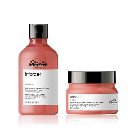 Buy L'Oreal Professionnel Serie Expert Inforcer Shampoo + Mask| For reduced hair breakage |With Vitamin B6 & Biotin (300 ml + 250 gm) Haircare kit Combo of 2-Purplle