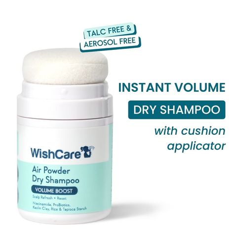 Buy WishCare Air Powder Dry Shampoo for Oily Hair & Scalp - No White Cast & Aerosol - Volume Boost (10 gm)-Purplle