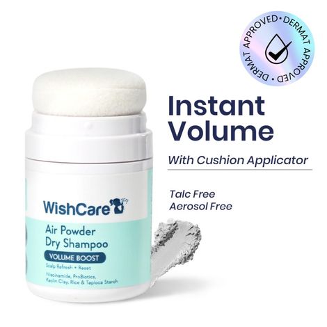Buy WishCare Air Powder Dry Shampoo for Oily Hair & Scalp - No White Cast & Aerosol - Volume Boost (10 gm)-Purplle