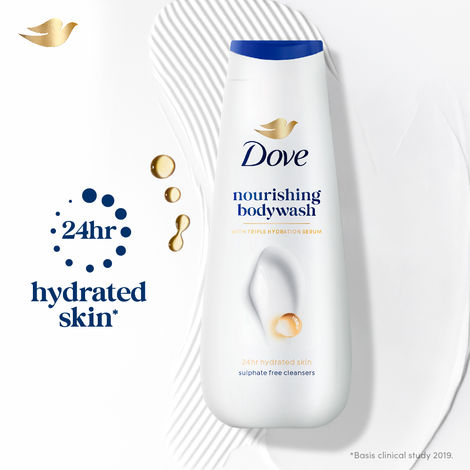 Buy Dove Nourishing Bodywash with Triple Hydration Serum, 300 ml-Purplle