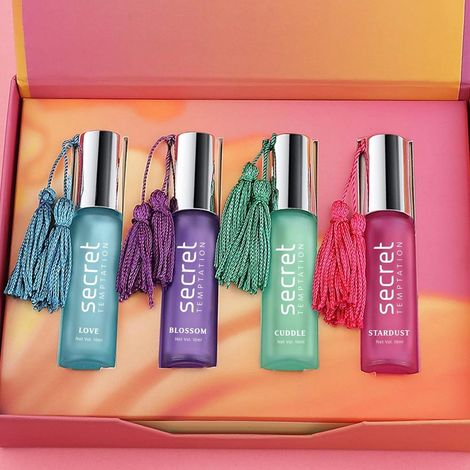 Buy Secret Temptation Luxury Perfume Roll On for Women - Pack of 4 (10 ml each)-Purplle