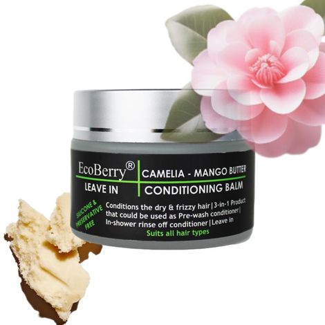 Buy Ecoberry Camellia Mango Butter Balm - Leave In Hair Conditioner 40 gm-Purplle