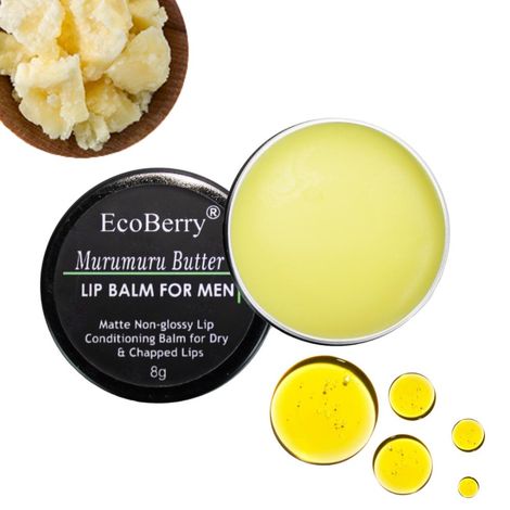 Buy EcoBerry Murumuru Butter Lip Balm For Men 8 gm-Purplle