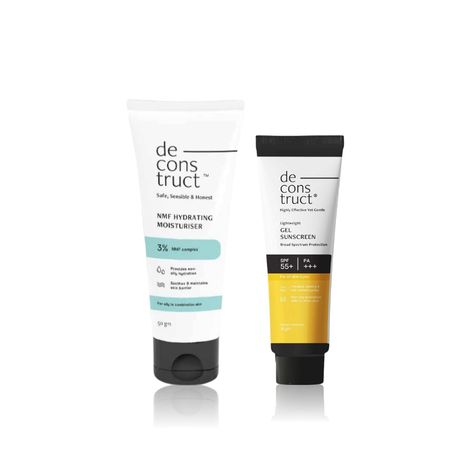 Buy Deconstruct Oil-Free Moisturizer (30 gm) + Deconstruct Gel Sunscreen (30 gm) Pack-Purplle