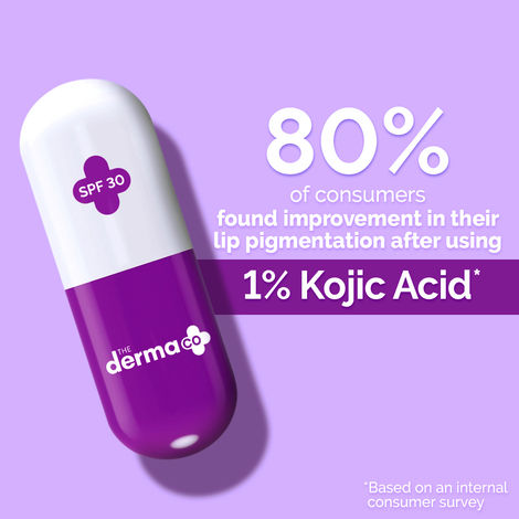 lip balm with kojic acid and vitamin c The Derma co. 1% Kojic Acid Lip Balm With Alpha Arbutin & Hyaluronic Acid