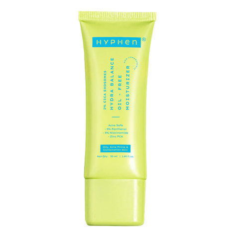 Buy Hyphen 2% Cica Exosomes Oil-Free Moisturizer for Oily & Acne-Prone Skin | 10X Deeper Hydration | 5% Niacinamide for Oil Control | Water-Light - 50 ml-Purplle