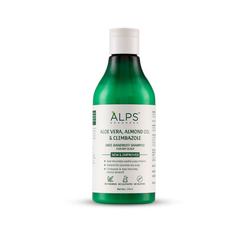 Buy Alps Goodness Aloe Vera Almond Oil and Climbazole Anti Dandruff Shampoo  for Dry Scalp (290 ml) Online | Purplle