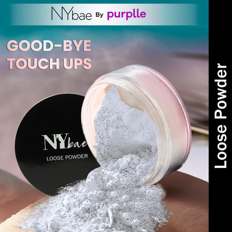 Buy NY Bae Translucent Loose Powder (5.8 gm) | White | Matte Finish | Almond, Jojoba & Sunflower Oils | Makeup Setting Powder | Long Lasting-Purplle
