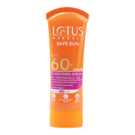 Buy Lotus Herbals UltraRX Sunscreen serum SPF 60+ PA++++ (75 ml)-Purplle