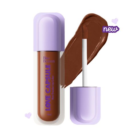 Buy Blue Heaven Love Capsule Non Transfer Lip Colour | Intense Color Payoff | Long Lasting | One Swipe Formula | Liquid lipstick Waterproof & Smudge Proof | Bare It , 5 ml-Purplle