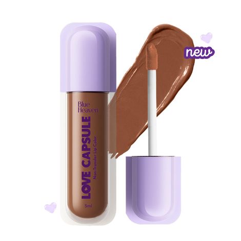 Buy Blue Heaven Love Capsule Non Transfer Lip Colour | Intense Color Payoff | Long Lasting | One Swipe Formula | Liquid lipstick Waterproof & Smudge Proof | Coffee Toffee , 5 ml-Purplle