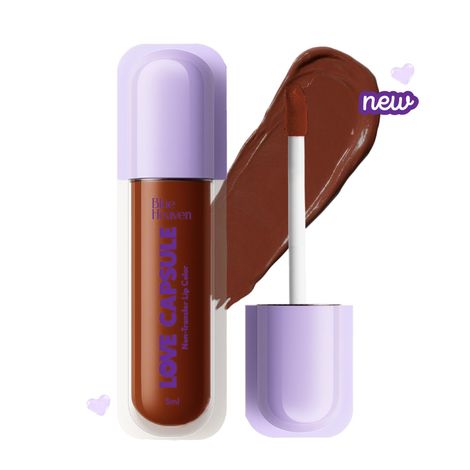 Buy Blue Heaven Love Capsule Non Transfer Lip Colour | Intense Color Payoff | Long Lasting | One Swipe Formula | Liquid lipstick Waterproof & Smudge Proof | Mocha Frappe , 5 ml-Purplle