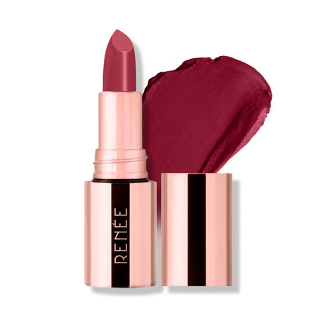 Buy RENEE Everstay Long Stay Matte Lipstick - Maroon Siren, Hydrating & Non-Drying, Smudge-Proof, Lightweight, Long Lasting, Intense Pigment, Full Coverage, Vitamin E Infused, For All&nbsp;Occasions,&nbsp;4.2 gm-Purplle