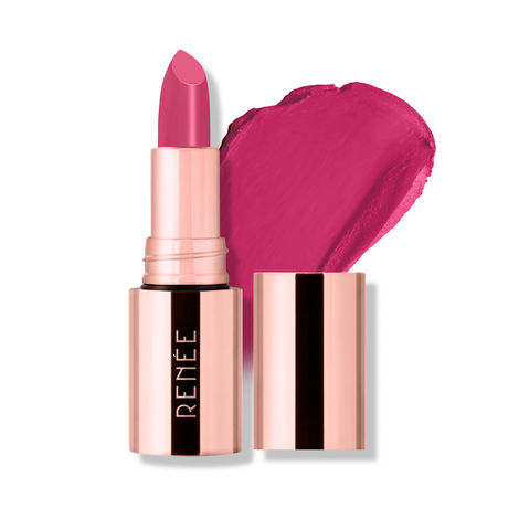 Buy RENEE Everstay Long Stay Matte Lipstick - Pink Aura, Hydrating & Non-Drying, Smudge-Proof, Lightweight, Long Lasting, Intense Pigment, Full Coverage, Vitamin E Infused, For All Occasions, 4.2 gm-Purplle