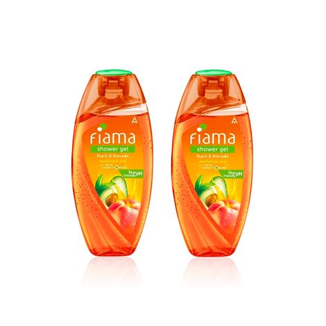 Buy Fiama Peachy Moisture Duo (Peach & Avocado Shower Gel 250ml ×2) Pack of 2-Purplle