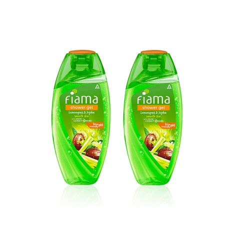 Buy Fiama Zesty Smooth Duo (Lemongrass & Jojoba Shower Gel 250 ml ) Pack of 2-Purplle