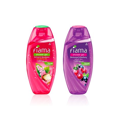 Buy Fiama Glow & Radiance Combo of 2(Blackcurrant & Bearberry 250ml + Patchouli & Macadamia 250ml)-Purplle