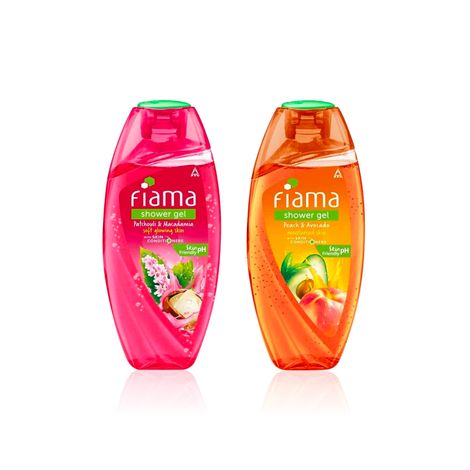 Buy Fiama Soft Glow Combo of 2(Patchouli & Macadamia 250ml + Peach & Avocado 250ml)-Purplle
