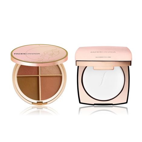 Buy Faces Canada Everyday Glam Kit Combo (Second Skin 4 in 1 Face Palette, 14.5gm & Ultime Pro HD Finishing Touch Powder,8.5 gm)-Purplle