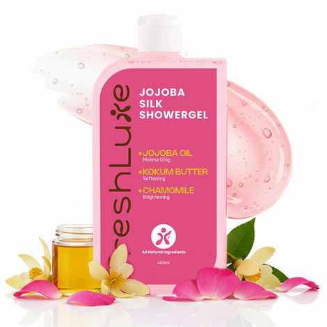 Buy FreshLuxe Silk Bodywash & Shower Gel With Persian rose & Ylang-Ylang | Gel-Based Formula | Brightens, Reduces Dark Spots & Uneven Tone, Smoothens Skin | Unisex | 400 ml-Purplle