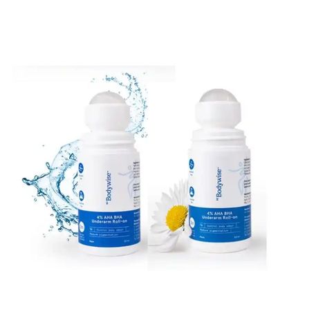Buy Be Bodywise 4% AHA BHA Underarm Roll On - Flora + Aqua 50ml | Controls Underarm Pigmentation & Odour-Purplle