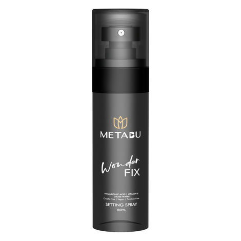 Buy Metabu Wonder Makeup Fixer Spray with Vitamin E & Rose Water – 80ml | Long-Lasting 12H Hold | Matte Finish | Hydrating & Lightweight Setting Spray for All Skin Types 80 ml-Purplle